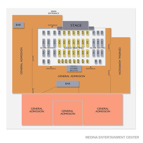 Medina Entertainment Center Venue Map