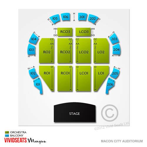 Macon Auditorium Seating Chart