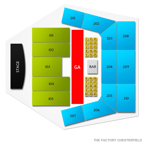 The Factory Chesterfield Mo Seating Chart