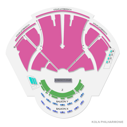Koln Philharmonie Venue Map