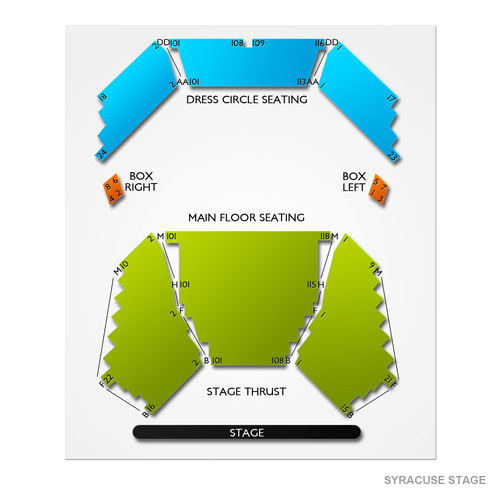 Syracuse Stage Seating Chart