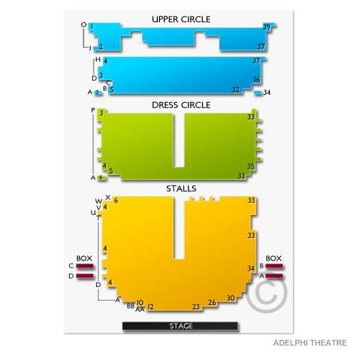 Adelphi Theatre Venue Map