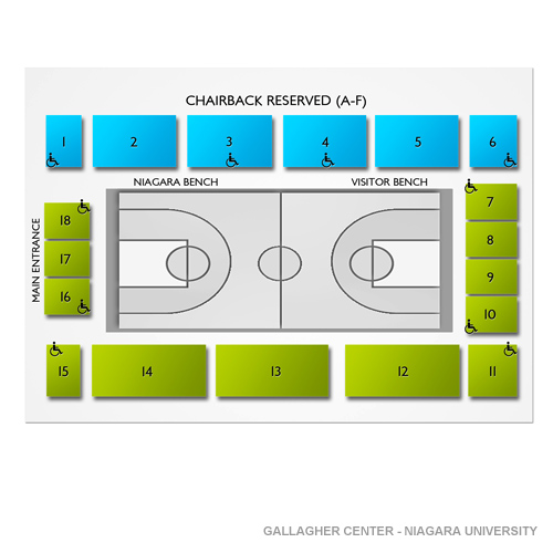 Niagara University Gallagher Center Seating Chart