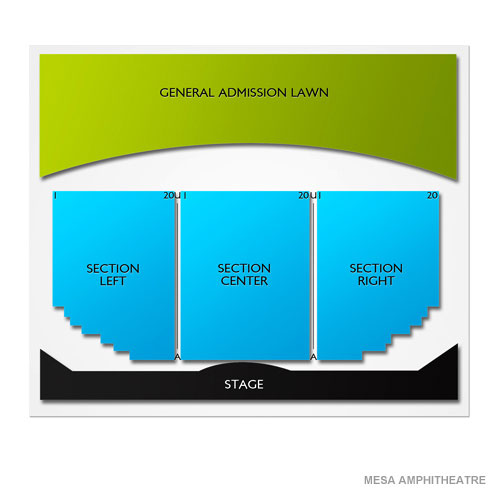 Mesa Amphitheatre Venue Map