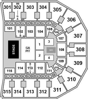 John Paul Jones Arena Venue Map