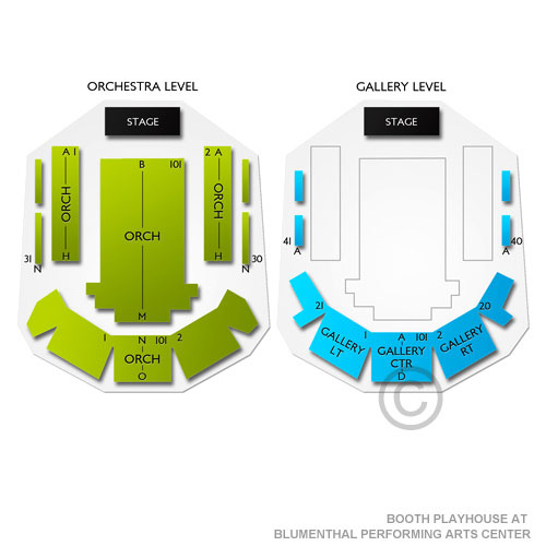 Blumenthal Performing Arts Seating Chart