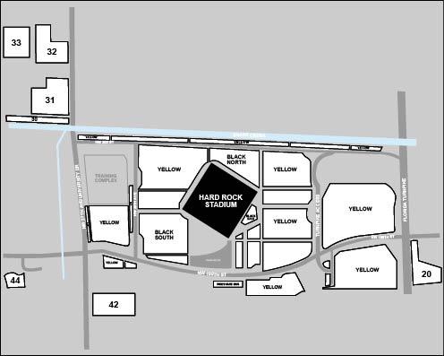 Hard Rock Stadium Parking Venue Map