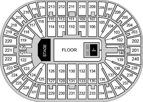 Heritage Bank Center Venue Map
