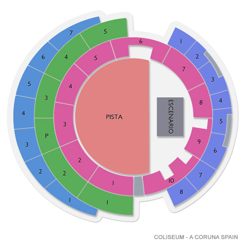 Coliseum - A Coruna Spain Venue Map