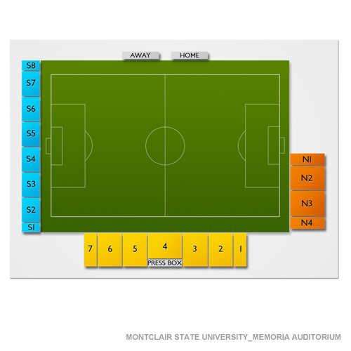 Montclair State University - Memorial Auditorium Venue Map