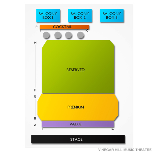 Vinegar Hill Music Theatre Venue Map