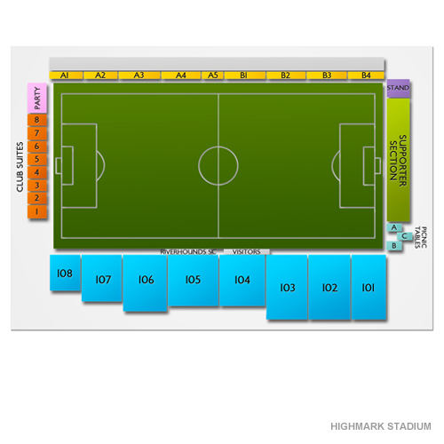 Highmark Stadium - Pittsburgh Venue Map