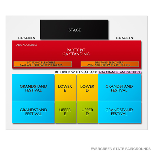 Evergreen State Fairgrounds Venue Map