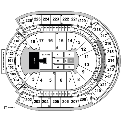 T-Mobile Arena Venue Map