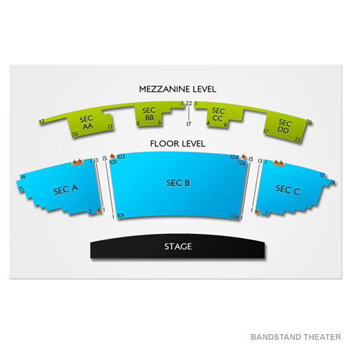 Pepsi Legends Theater Venue Map