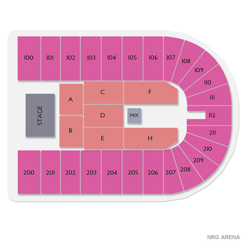 NRG Arena Venue Map