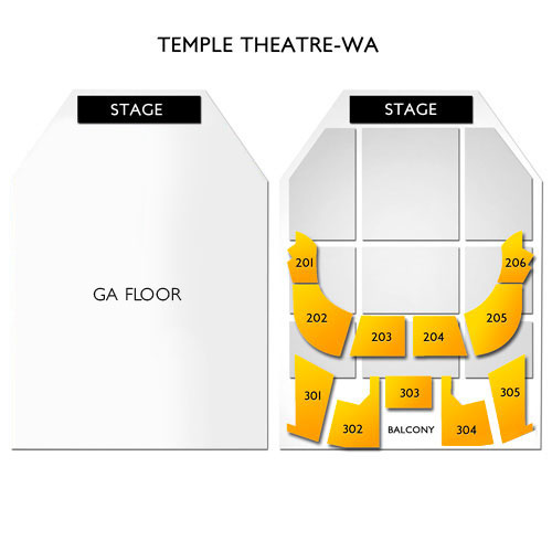 Temple Theatre Tacoma Venue Map