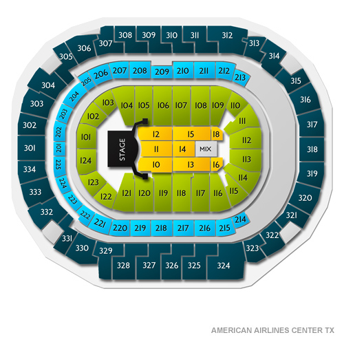American Airlines Center Seating Chart With Rows