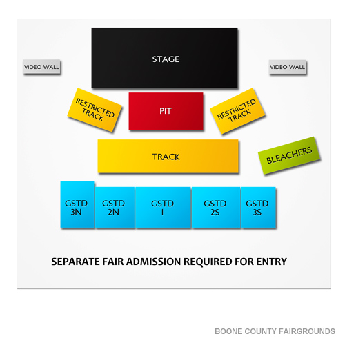 Boone County Fairgrounds Venue Map