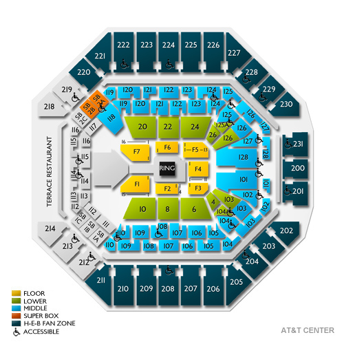 Frost Bank Center Venue Map
