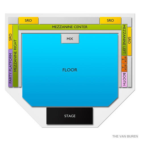 The Van Buren Venue Map