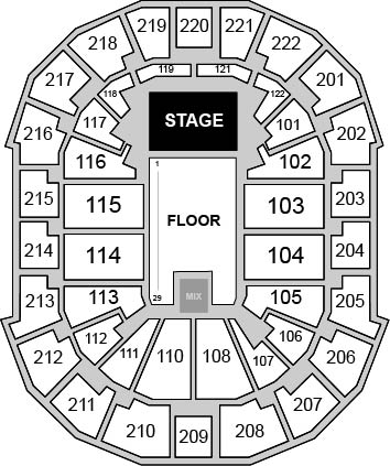 Chaifetz Arena Venue Map