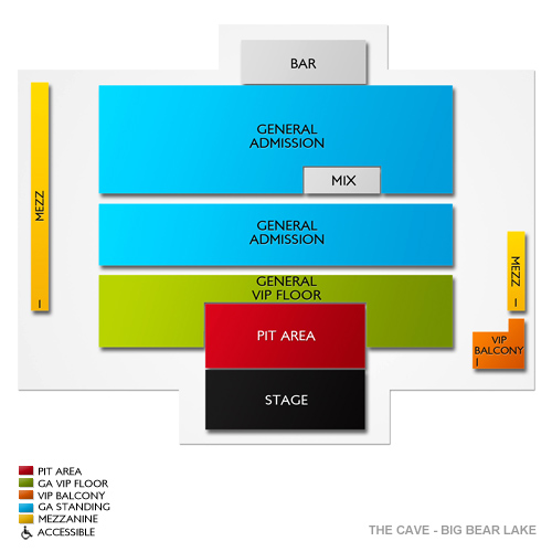 The Cave Big Bear Seating Chart