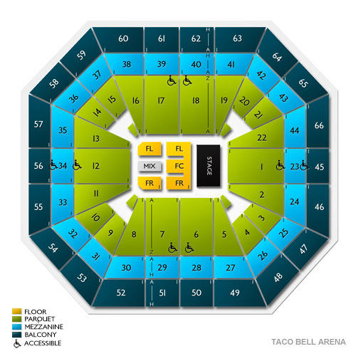 ExtraMile Arena Venue Map