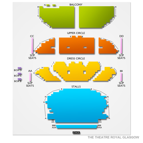Theatre Royal Glasgow Venue Map