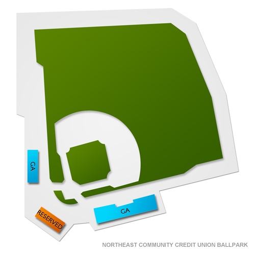 Northeast Community Credit Union Ballpark Venue Map