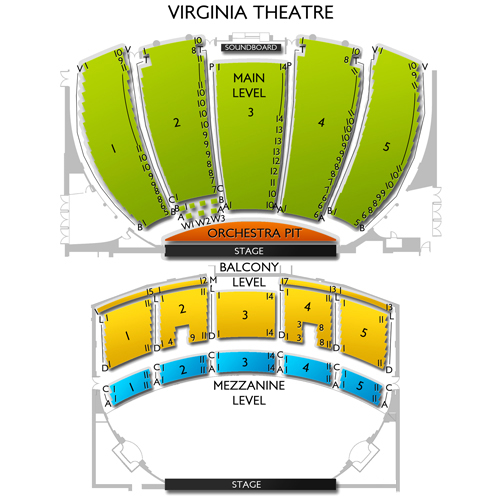 Virginia Theater Seating Chart Champaign