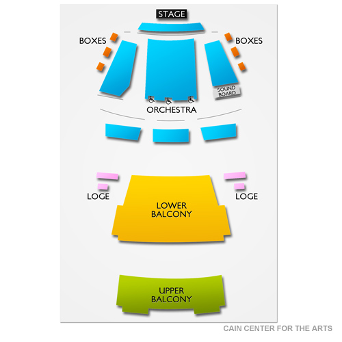 Cain Center For The Arts Venue Map