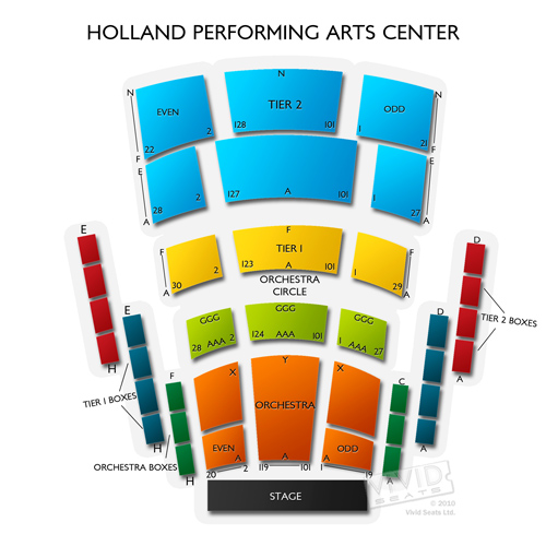 Heymann Performing Arts Seating Chart