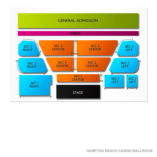 Hampton Beach Casino Ballroom 2019 Seating Chart