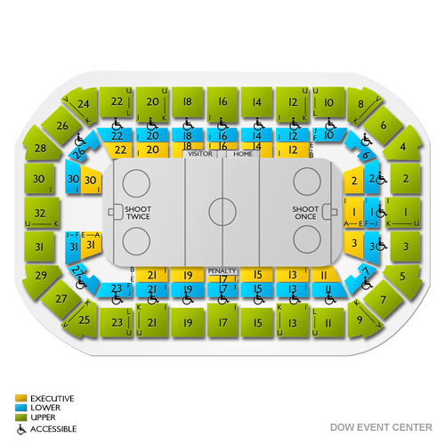 Dow Event Center Wwe Seating Chart