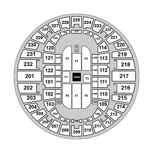 Norfolk Scope Arena Venue Map