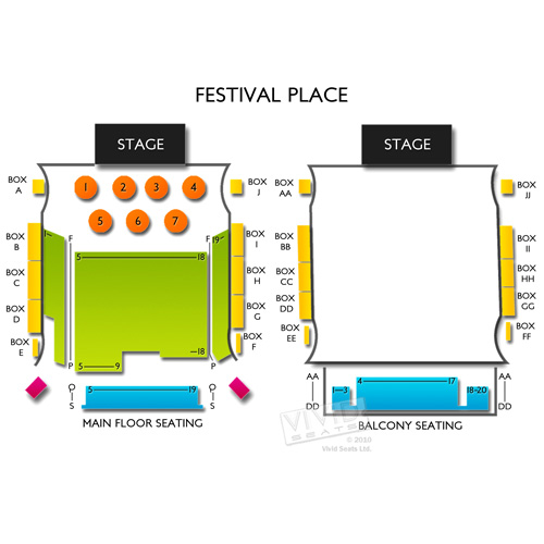 Festival Place Seating Chart | Vivid Seats