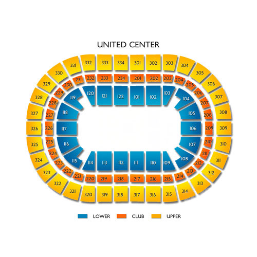 United Center Venue Map