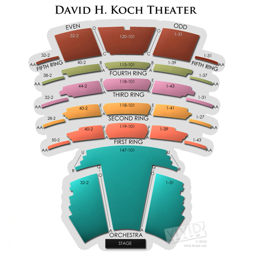 David H. Koch Theater Seating Chart Vivid Seats