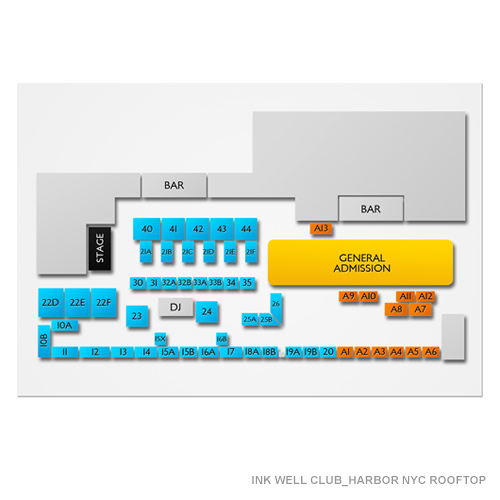 Venue seating map
