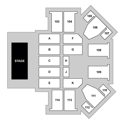 P&J Live Aberdeen Venue Map