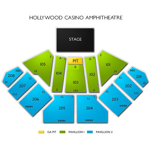 Credit Union 1 Amphitheatre Venue Map