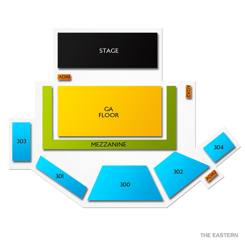 The Eastern Venue Map