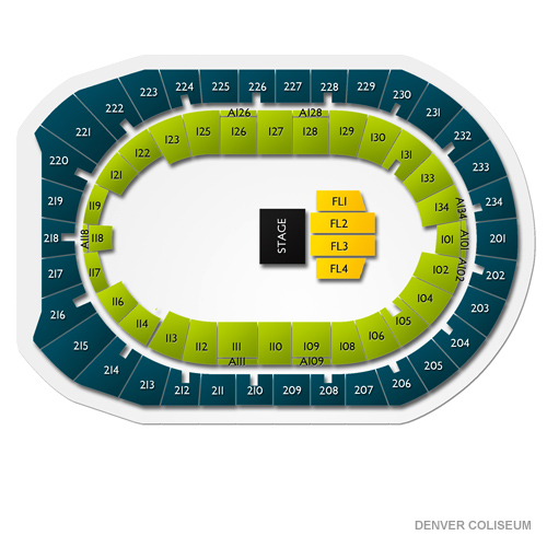 Denver Coliseum 2019 Seating Chart