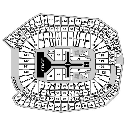 US Bank Stadium Venue Map