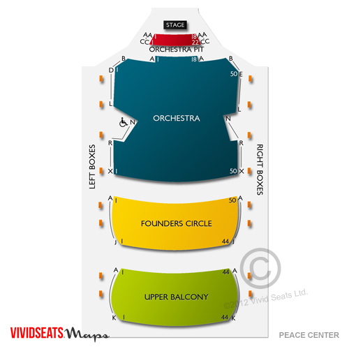 Peace Center Greenville Seating Chart
