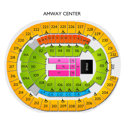 Kia Center Venue Map