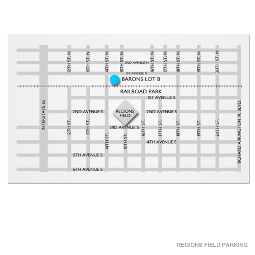 Regions Field Parking Venue Map