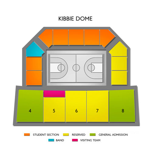 Kibbie Dome Seating Chart