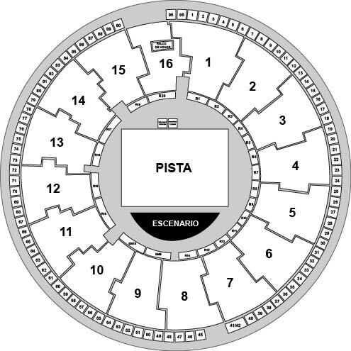 Palacio Vistalegre Venue Map